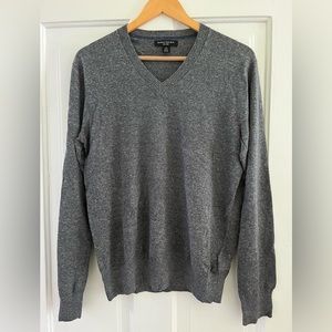 Banana Republic silk linen men’s sweater, gray size small